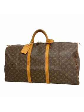 Louis Vuitton Boston Bag Monogram Keepall 60 Brown